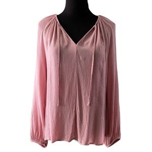 Scoop Dusty Mauve Peasant Top